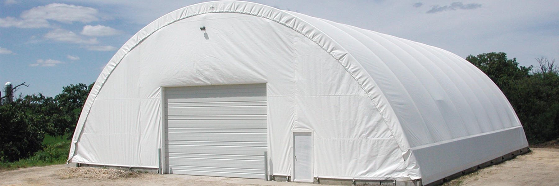 Hay Storage Building with Sliding Door