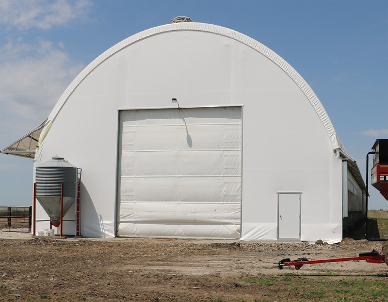 Beef Master Building with fabric door