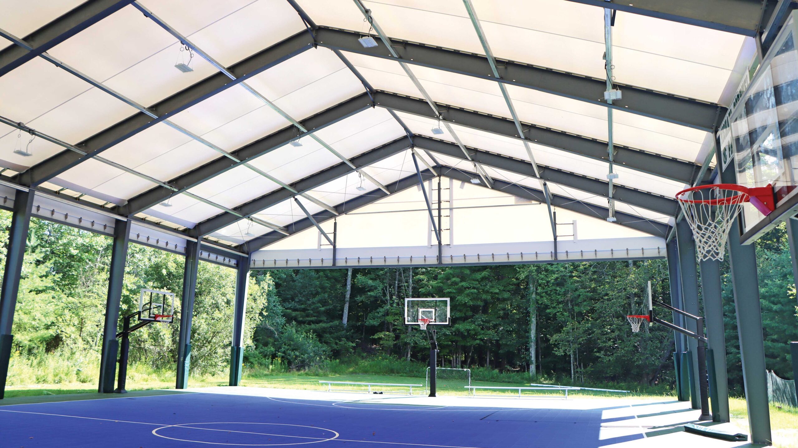 Fabric Pavilion Building used to cover basketball courts